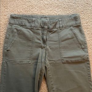 Belted cotton pants